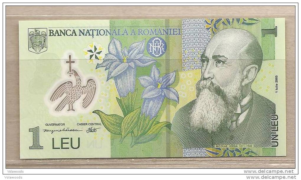Romania - Banconota Non Circolata Da 1 Leu - Polimero - 2005 - Rumänien