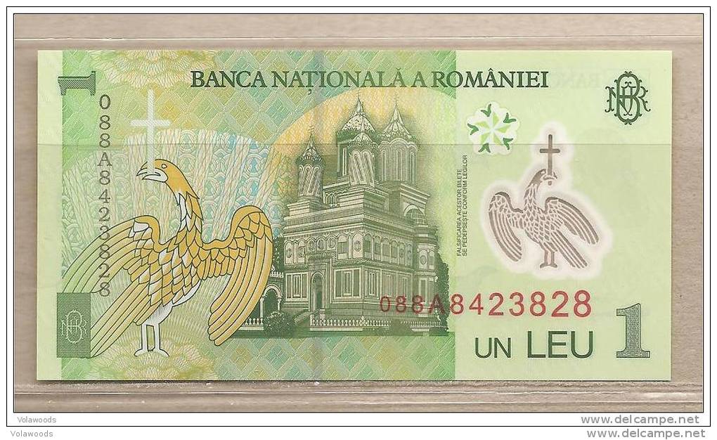 Romania - Banconota Non Circolata Da 1 Leu - Polimero - 2005 - Romania