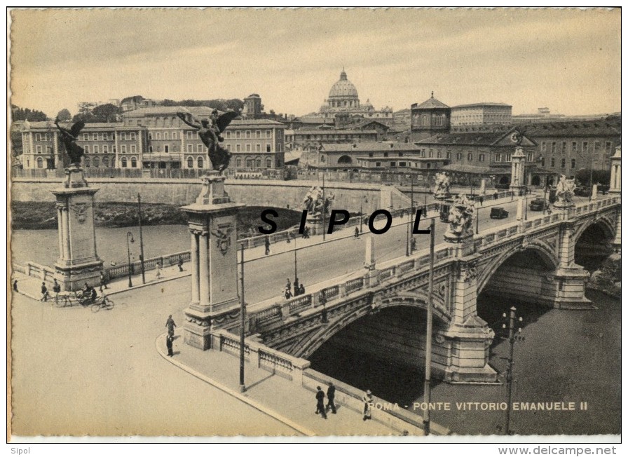 Ponte Vittorio Emanuele II Non Voyagé Dentelée 1950 Env TBE - Bruggen