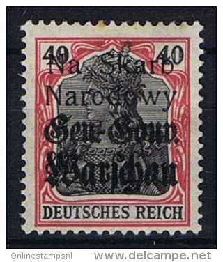 Poland: Local Overprints Wlaclawek Wloclawek Type III 1.4 Mm N->N On German Occupation Stamps MH/*, Na Skaro Narodowy - Ongebruikt