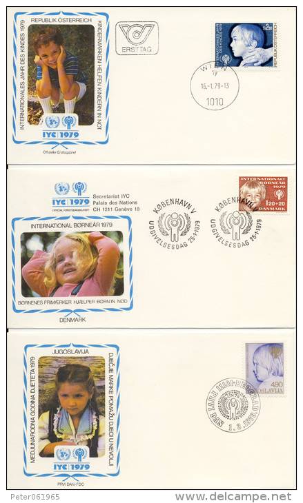 VN - Internationaal Jaar Van Het Kind 1979 - 35 FDC´s - ONU