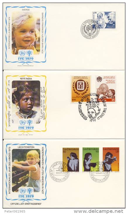 VN - Internationaal Jaar Van Het Kind 1979 - 35 FDC´s - VN