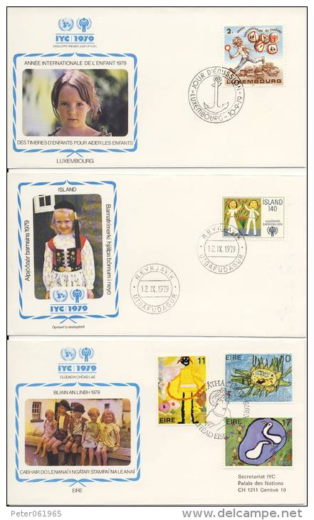 VN - Internationaal Jaar van het Kind 1979 - 35 FDC´s