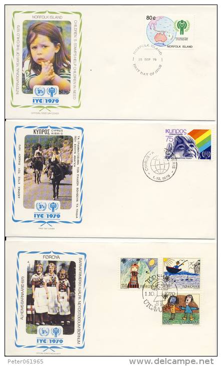 VN - Internationaal Jaar van het Kind 1979 - 35 FDC´s