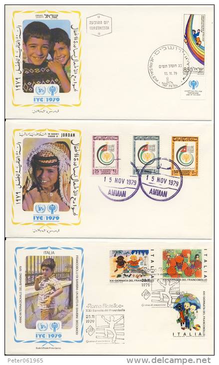 VN - Internationaal Jaar van het Kind 1979 - 35 FDC´s