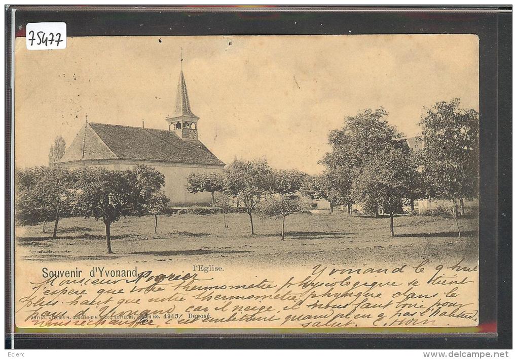 DISTRICT D´YVERDON /// YVONAND - L'EGLISE - TB - Yvonand