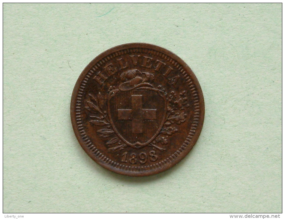 1898 - 1 RAPPEN / KM 3.1 ( Uncleaned - For Grade, Please See Photo ) ! - Autres & Non Classés