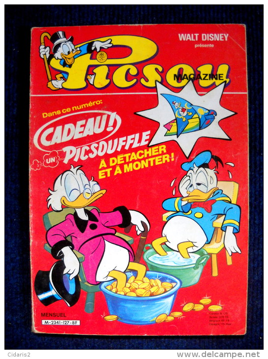 BD Bande Dessinée « PICSOU MAGAZINE » Walt DISNEY N°127 Mickey Donald Minnie Picsou Septembre 1982 BE ! - Picsou Magazine