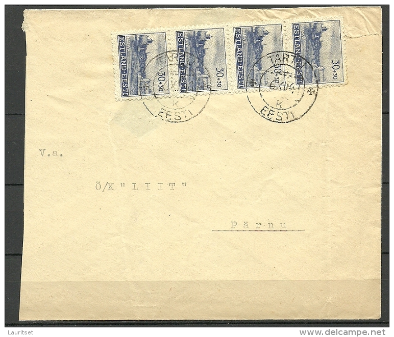 Estland Estonia Estonie 1941 Brief Dt. Bezetzung - Occupation 1938-45