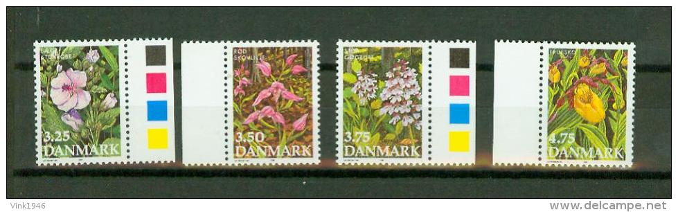 Danmark 1990,4V,flowers,bloemen,blumen,fleurs,flores,MNH/Postfris, (E2081) - Autres & Non Classés