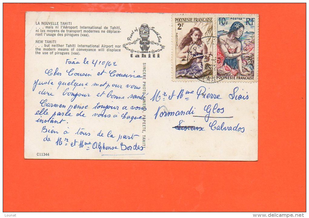 La Nouvelle Tahiti (timbres , Oblitérations)  (plis Coin Droit) - Tahiti