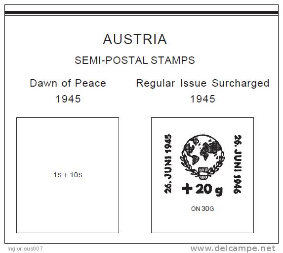 AUSTRIA STAMP ALBUM PAGES 1850-2011 (333 pages)