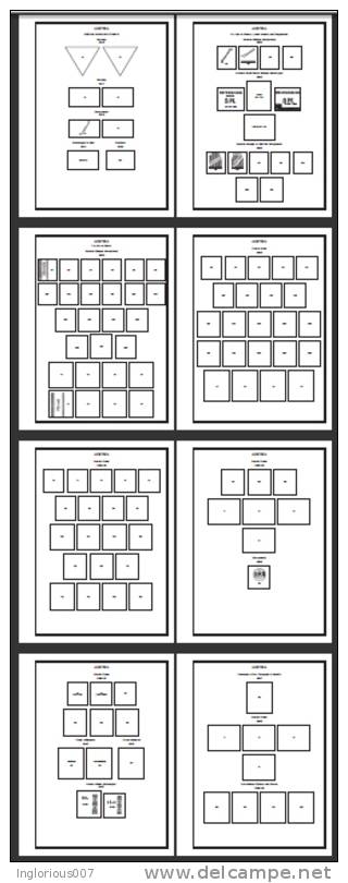 AUSTRIA STAMP ALBUM PAGES 1850-2011 (333 pages)
