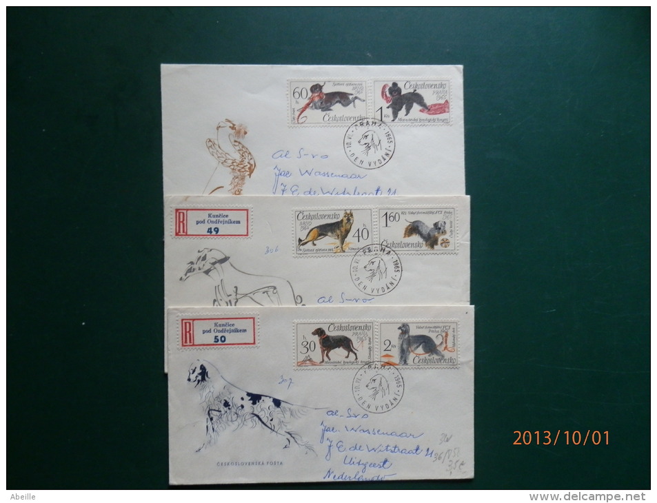 36/857.    FDC   CESKOSL. - Cani