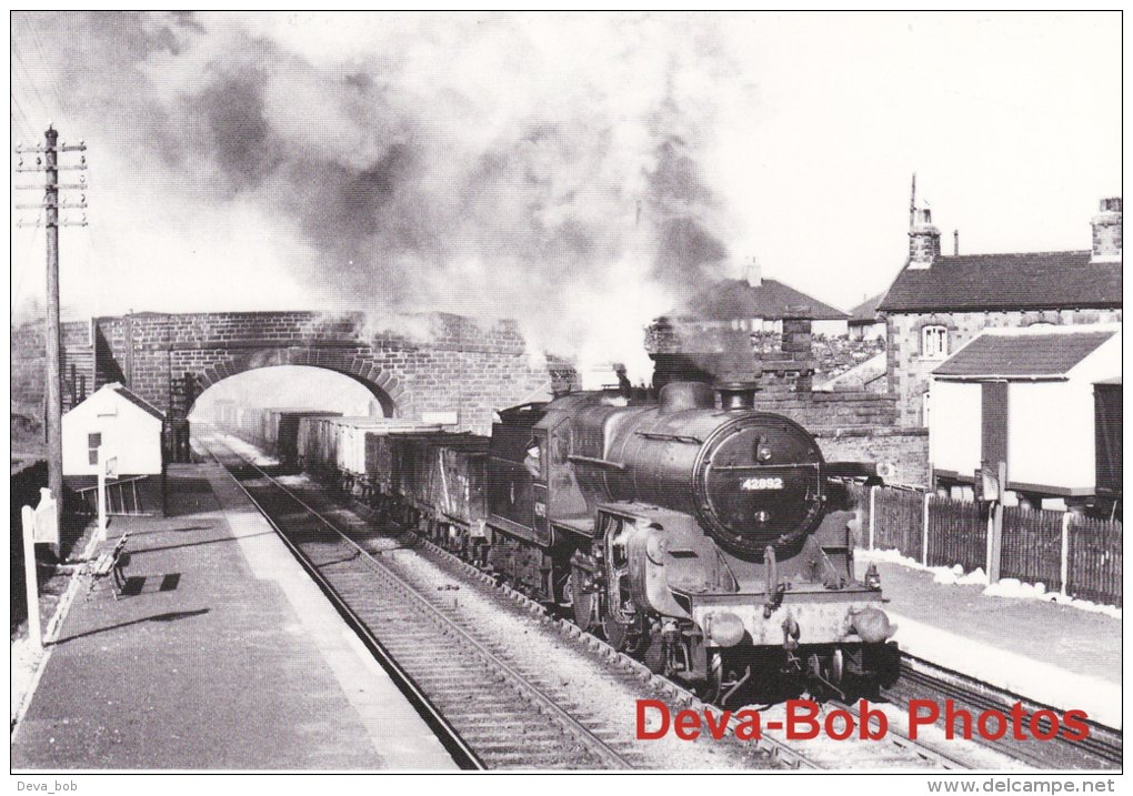 Railway Photo Print LMS Horwich Crab 42892 DOVE HOLES 1956 BR 2-6-0 Loco - Other & Unclassified