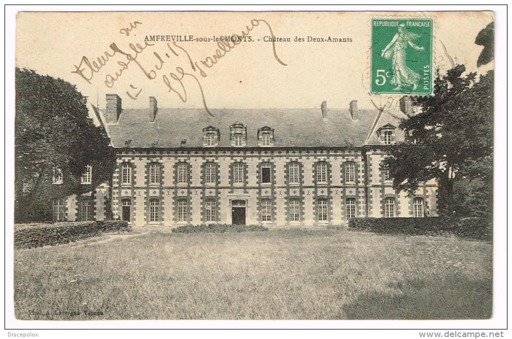 I947 Amfreville Sous Les Monts - Chateau Des Deux Amants - Castello Chateau Schloss Castillo / Viaggiata 1915 - Altri & Non Classificati