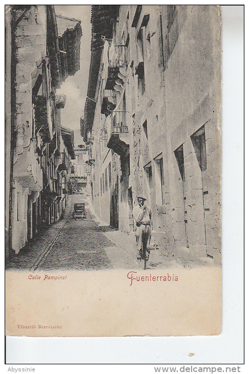 D18 539 - ESPAGNE - FUENTERRABIA - (1900) (animé) Calle Pampinot - Álava (Vitoria)