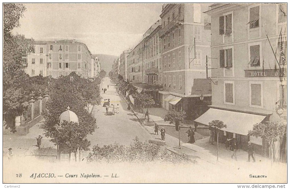 CACHET POSTE P.T.T. " INCONNU A L'APPEL DES FACTEURS DE MONTLUCON LE FACTEUR SAUTIERE " 03 ALLIER + Cpa AJACCIO - Montlucon