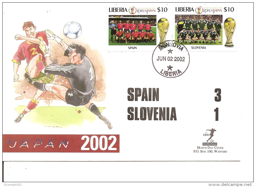 Coupe Du Monde En Corée Du Sud Et Japon -2002 ( FDC Du Libéria à Voir) - 2002 – Südkorea / Japan