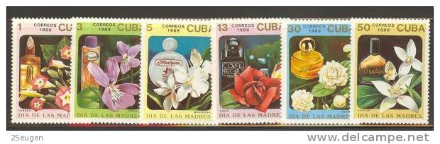 CUBA 1989 MICHEL No: 3290-3295   MNH - Neufs