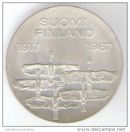 FINLANDIA 10 MARKKAA 1967 AG SILVER 50th Anniversary Of Independence - Finlandia