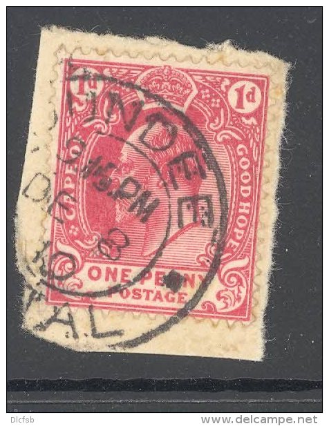 CAPE Used In NATAL (interprovincial Postmark) DUNDEE - Cap De Bonne Espérance (1853-1904)