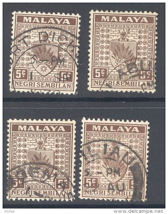 MALAYA/NEGRI SEMBILAN, Postmark Selection #3 - Malacca