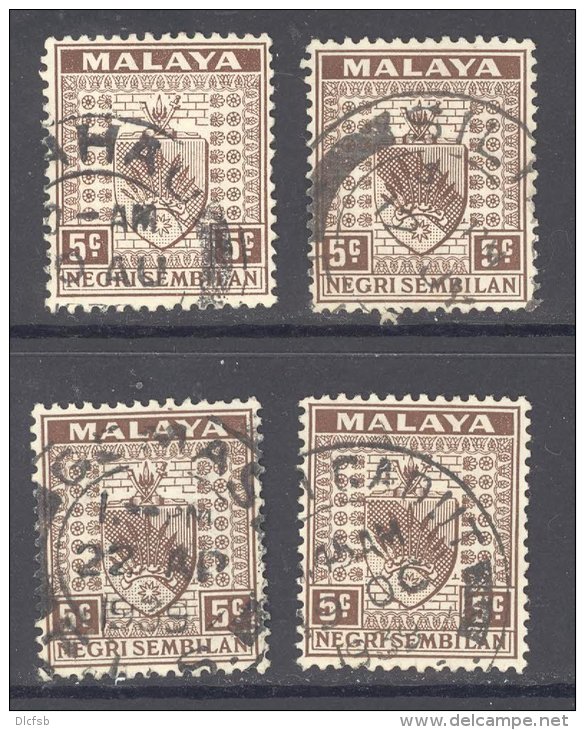 NEGRI SEMBILAN, Postmarks BAHAU, SILIAU, GEMAS, SUNGEI GADUT - Negri Sembilan