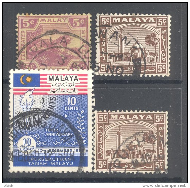SELANGOR, Postmarks KWALA LUMPUR, PETALING, RAWANG, PUCHONG - Selangor