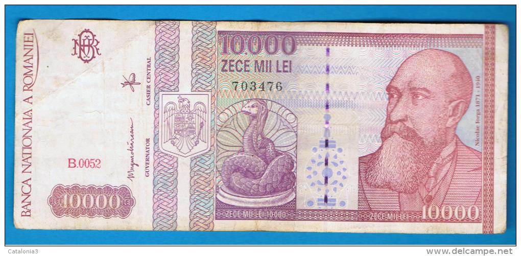 RUMANIA  - 10.000 Lei   1994 Circulado  P-105  Serie  B52 - Rumania