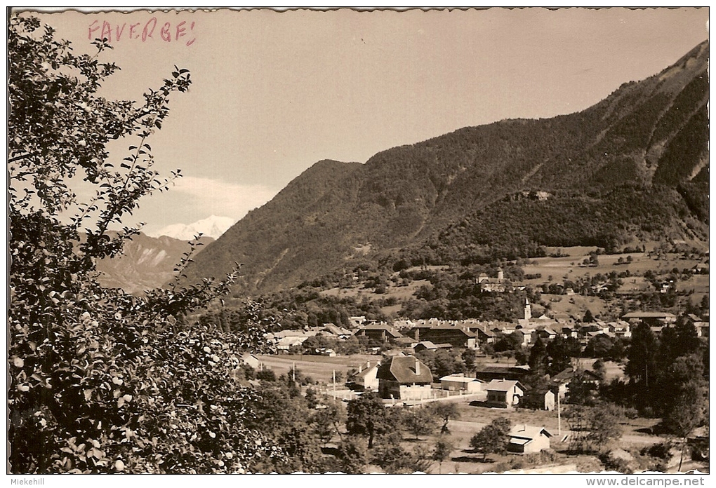 74-FAVERGES ET LE MONT BLANC - Faverges