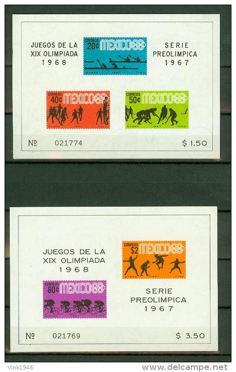 Mexico 1967,4 Blocks,set,olympyc Games,olympische Spelen,MNH/Postfris, (E2287) - Zomer 1968: Mexico-City