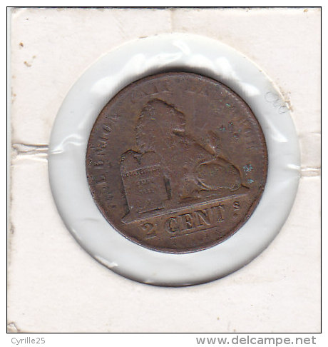 2 CENTIMES Cuivre Léopold I 1863 - 2 Cent