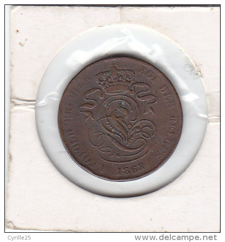 2 CENTIMES Cuivre Léopold I 1863 - 2 Cent