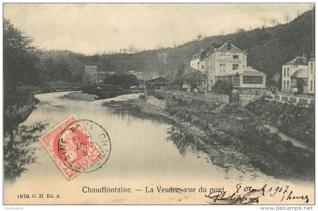 CHAUDFONTAINE LA VESDRE VUE DU PONT - Chaudfontaine