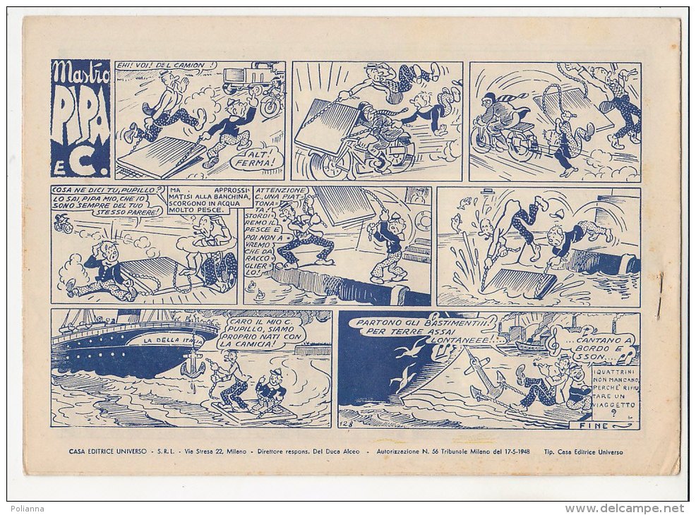 PFN/45 ALBI DELL'INTREPIDO N.128 CUOR DI PELLEROSSA Ed.Universo/STRISCE FUMETTI DOPOGUERRA - Classici 1930/50