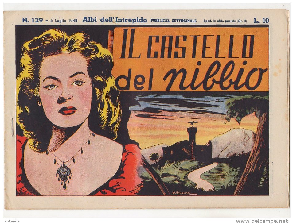 PFN/46 ALBI DELL´INTREPIDO N.129 IL CASTELLO DEL NIBBIO Ed.Universo/STRISCE FUMETTI DOPOGUERRA - Classic (1930-50)