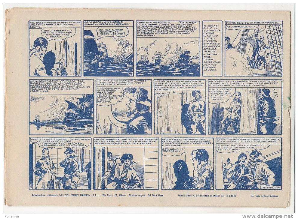 PFN/47 ALBI DELL´INTREPIDO N.134 JUNGLA IN FIAMME Ed.Universo/STRISCE FUMETTI DOPOGUERRA - Classici 1930/50