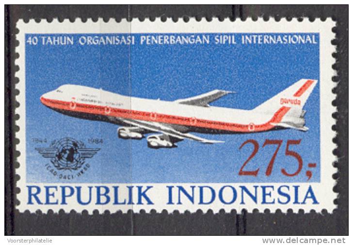 INDONESIA MNH ** 1984 ZBL 1221 AIRPALNE B 747 AVIATION - Indonesia