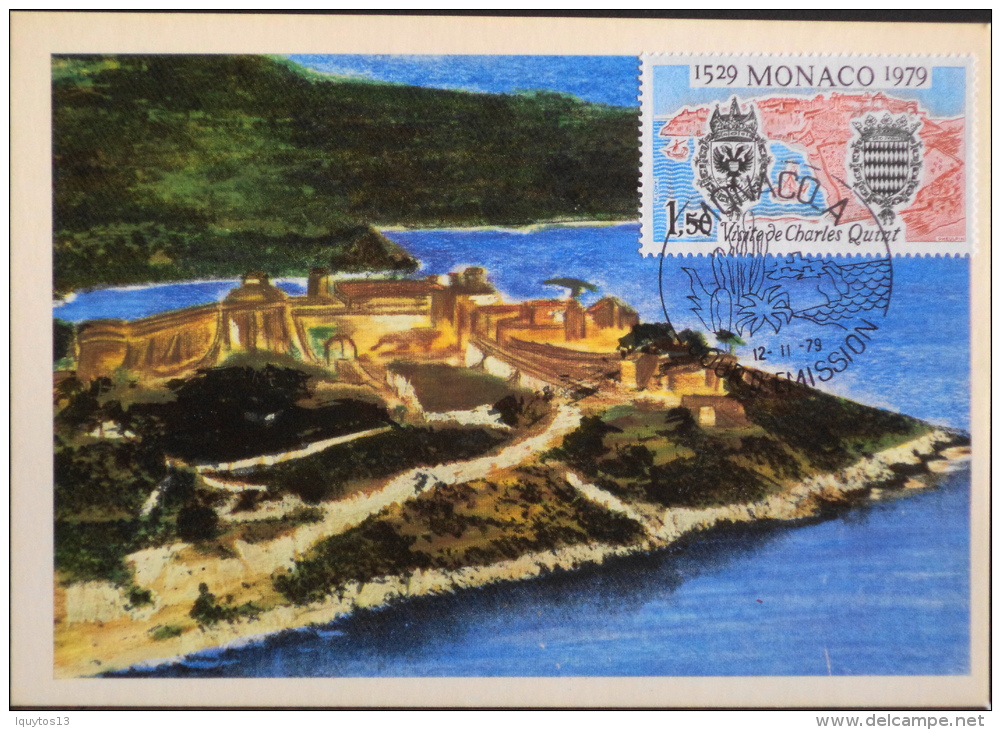 CARTE POSTALE 1er JOUR D'EMISSION De - MONACO ANNEE 1979 - Très Bon état - Maximum Cards