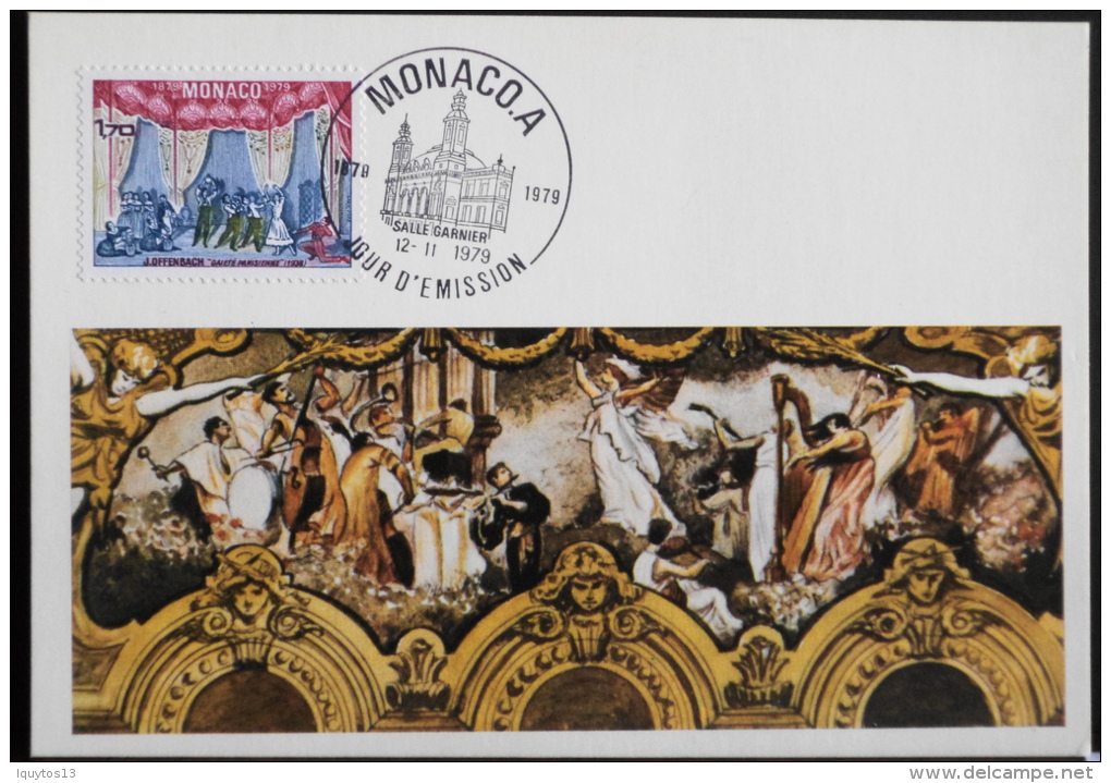 CARTE POSTALE 1er JOUR D'EMISSION De - MONACO ANNEE 1979 - Très Bon état - Maximum Cards