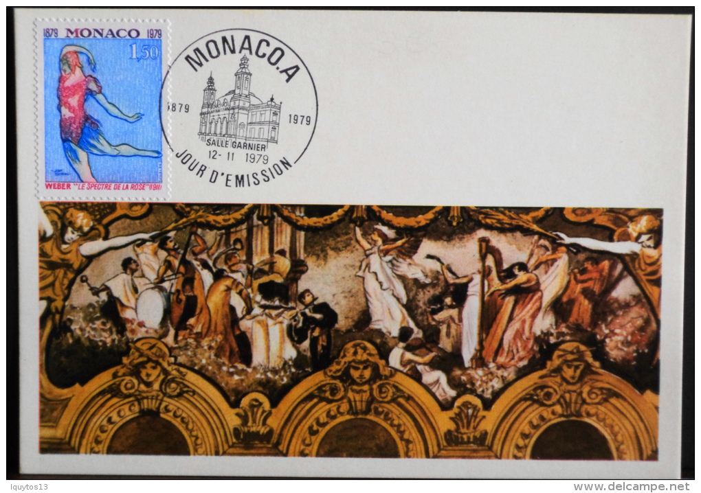 CARTE POSTALE 1er JOUR D'EMISSION De - MONACO ANNEE 1979 - Très Bon état - Maximum Cards