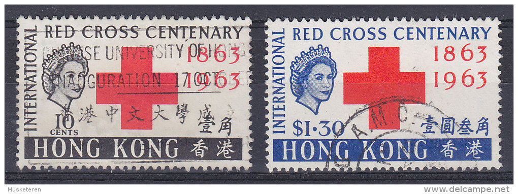 Hong Kong 1963 Mi. 212-13 Red Cross Rotes Kreuz Croix Rouge Cruz Roja Complete Set !! - Gebruikt