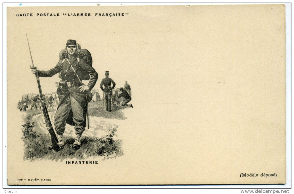 Précurseur Carte Postale "l'armée Française"  Infanterie - Uniformes