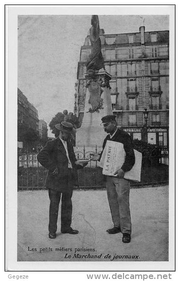 75 Les Petits Métiers Parisiens Le Marchand De Journaux Reproduction - Petits Métiers à Paris