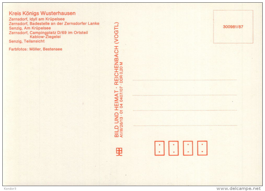 Kreis Königswusterhausen. Mehrbildkarte - Koenigs-Wusterhausen