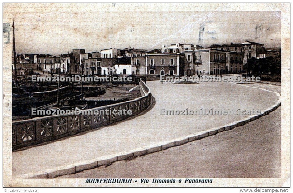 Manfredonia Foggia Via Diomede E Panorama - Foggia