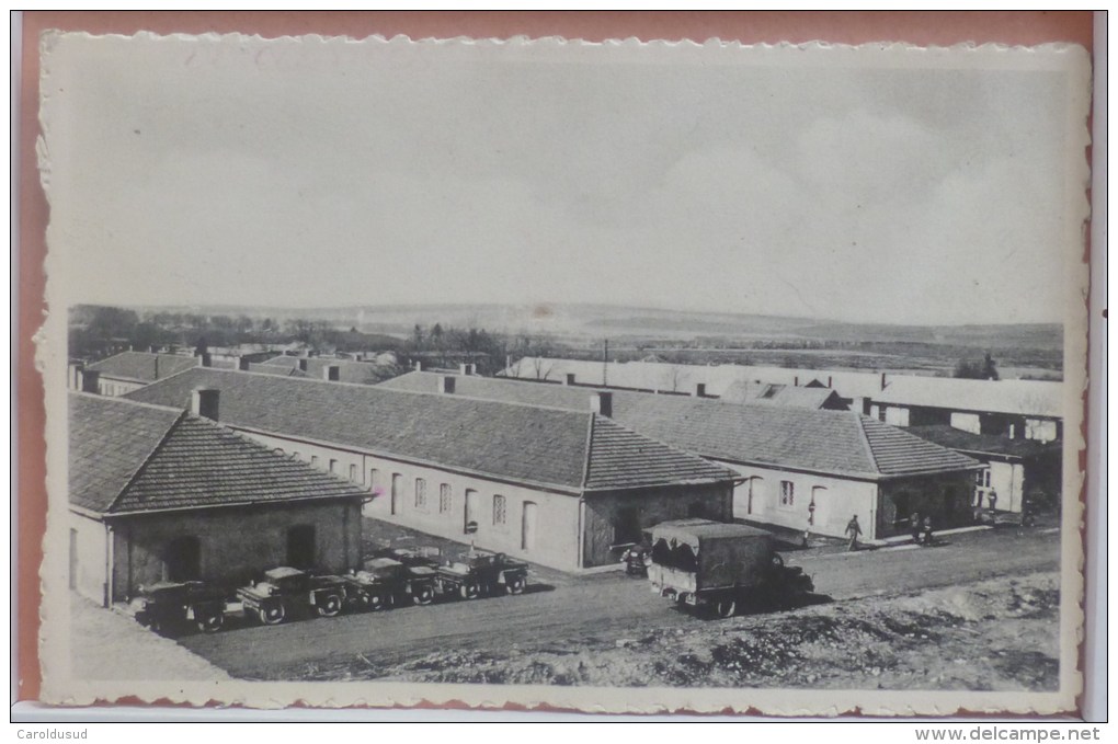 Cp Militaria Camp De Eselborn Les Blocs Animé Camion Et Vehicule Armée Ecrite  Sm Service Militaire - Elsenborn (camp)