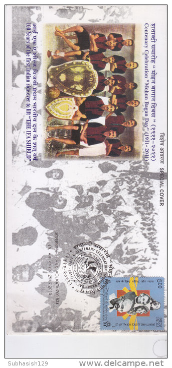 Special Cover On 100 Years Of The First Indian Side Ever To Lift "the Ifa Shield", Mohun Bagan Centenary On 29.07.2010 - Briefe