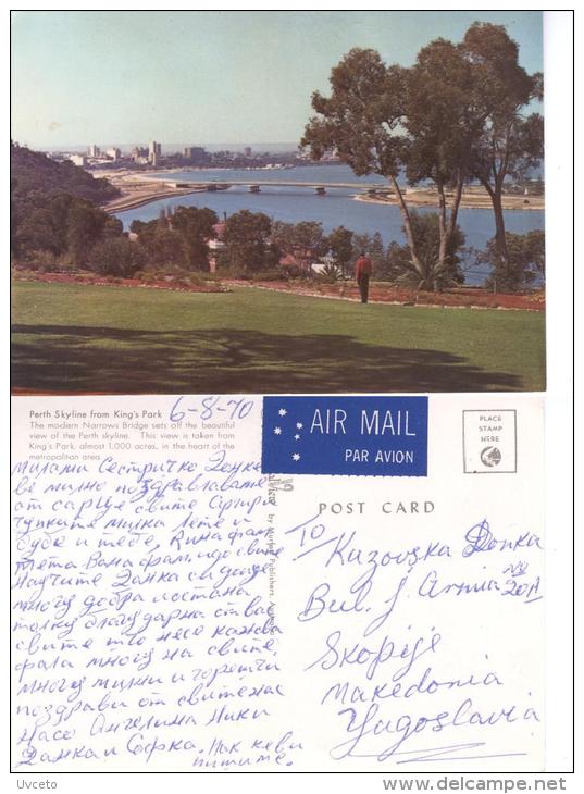 Australia, Perth Skyline From Kings Park, 1970 00659 - Perth